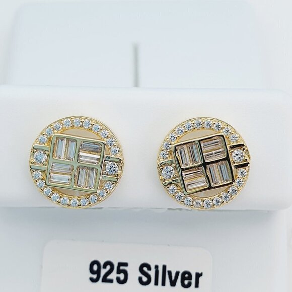 925 Sterling Silver Cubic Zirconia Earrings, U19254786 - Picture 4 of 10